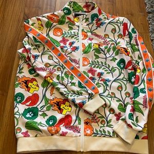 Pink dolphin track suit zip up